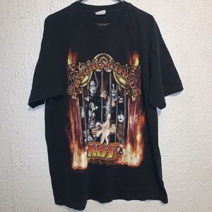 Vintage 1998 Kiss Psycho Circus Live In 3D Double Sided Concert Tour Shirt XL